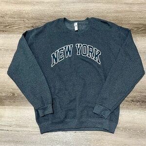 Grey New York Crewneck Sweatshirt
